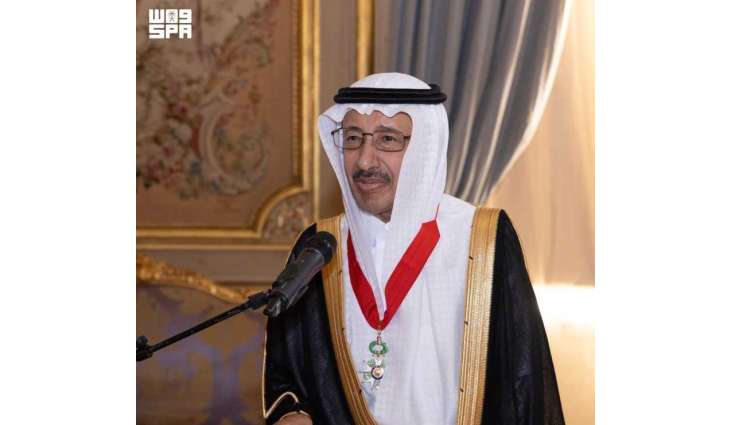 France Awards Ambassador Alruwaily Commander of the Legion of Honor at End of Mission