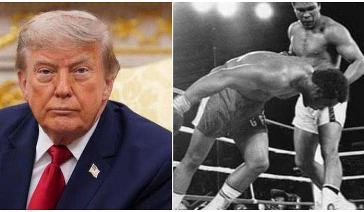 Trump shares Muhammad Ali’s iconic fight against George Foreman