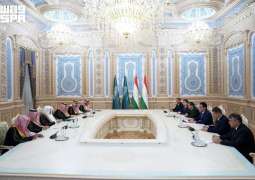 Shura Council Speaker Meets with Chairman of Tajikistan's National Assembly in Dushanbe