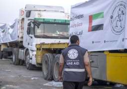 Four UAE aid convoys enter Gaza carrying 416 tonnes of relief supplies