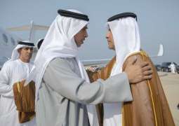 Mansour bin Zayed, Abdullah bin Zayed offer condolences to Emir of Qatar over passing of Sheikh Hamad bin Khalifa Al Thani