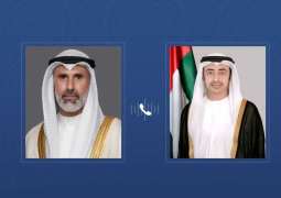 Abdullah bin Zayed receives phone call from Kuwaiti FM